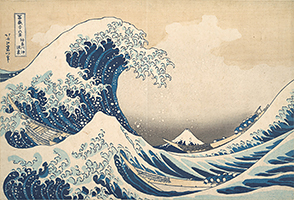 Under the Wave at Kanagawa, by Hokusai, c.1830-32