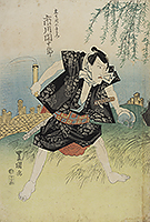 Kabuki Actor Ichikawa Danjuro VII, by Toyokuni, 1823