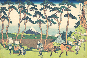 Hodogaya on the Tokaido, by Hokusai, c.1830-32
