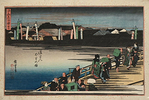 View of Dôtonbori (the Doton Canal) from the series Famous Views of Osaka